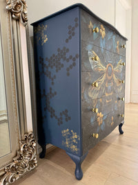 Hex Bee Mulberry Decoupage Paper