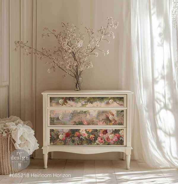 Heirloom Horizon Mulberry Tissue Decoupage Fiber Paper 1 sheet