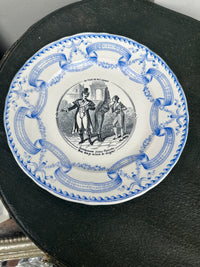 French transferware Plate circa1872 - 1890