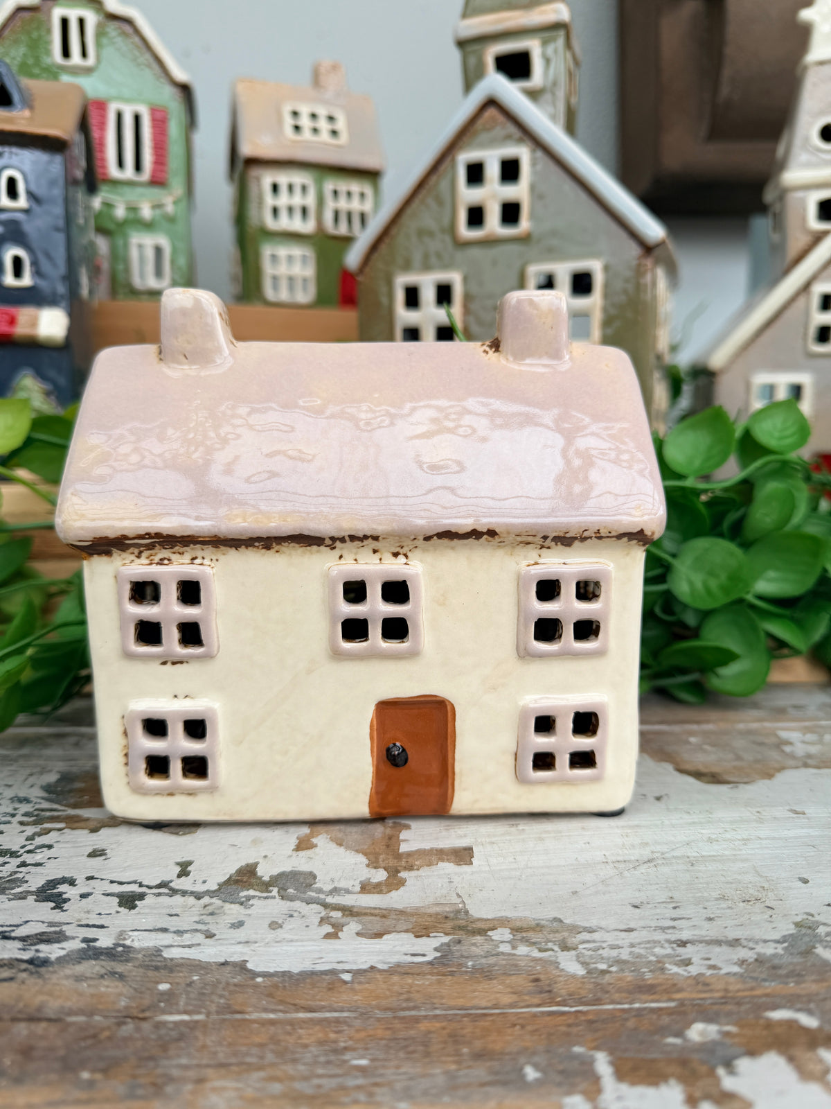 French Country Alsace TeaLight Cottage Light Grey