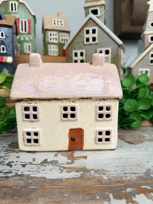 French Country Alsace TeaLight Cottage Light Grey