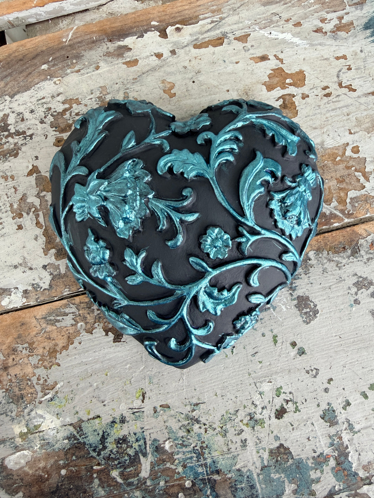 Wall heart Flower Filigree Kingfisher