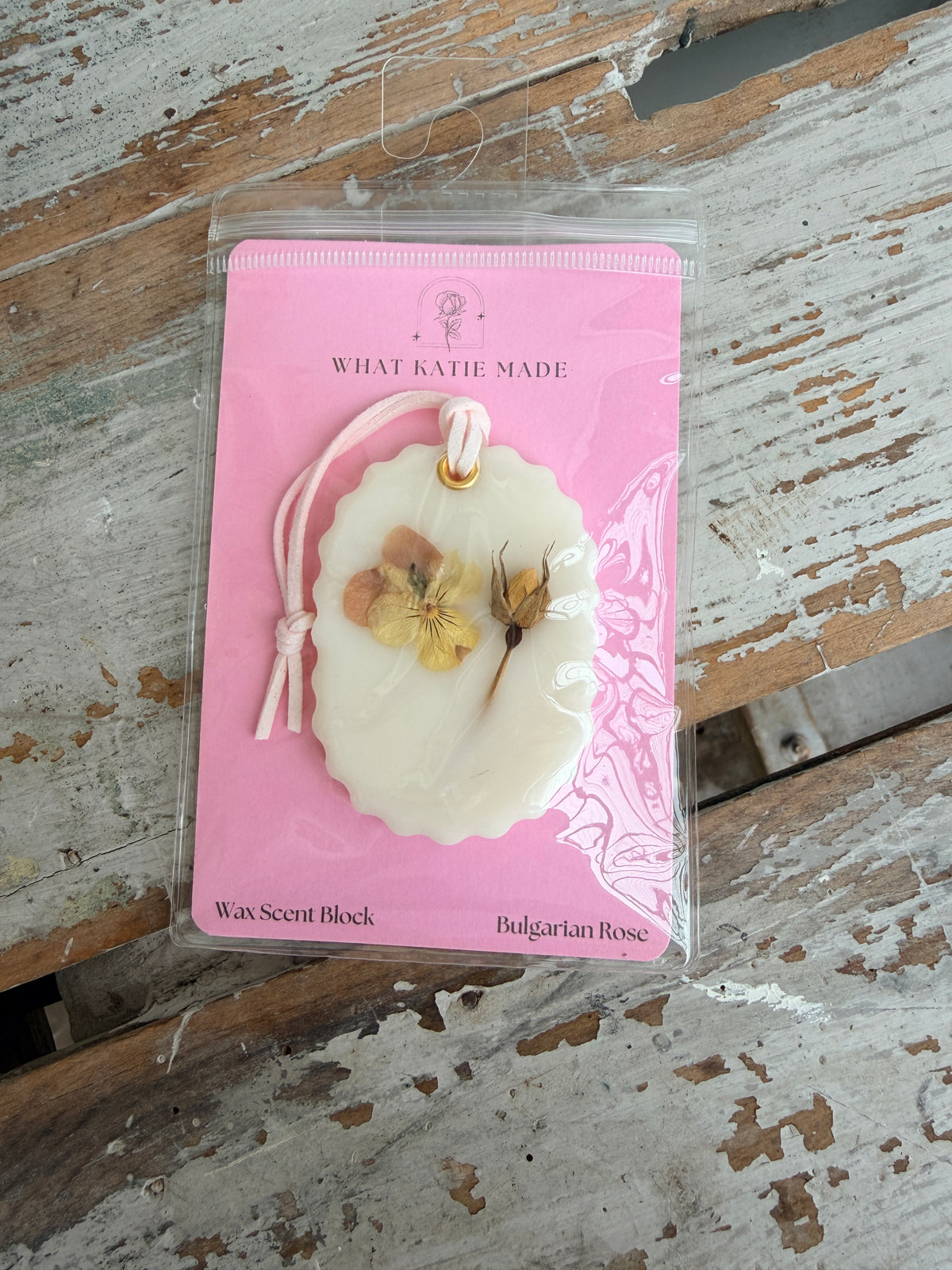 Wax Scent Block hanging Bulgarian Rose