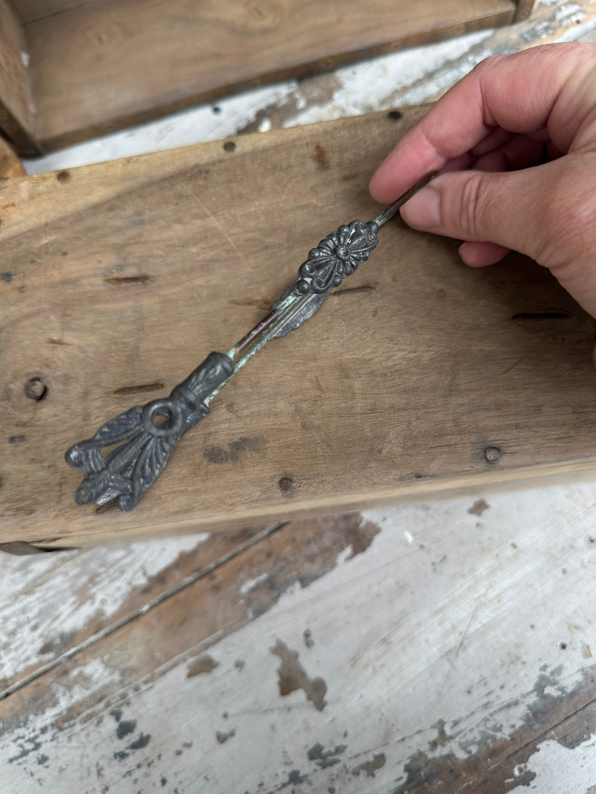 Old decorative tongs