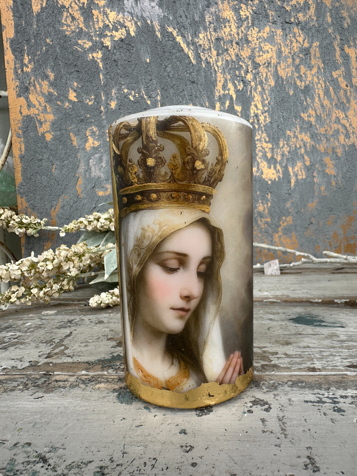 Our Lady of Grace Candle Small