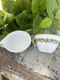 Corelle Ware sage stripe cups x 2