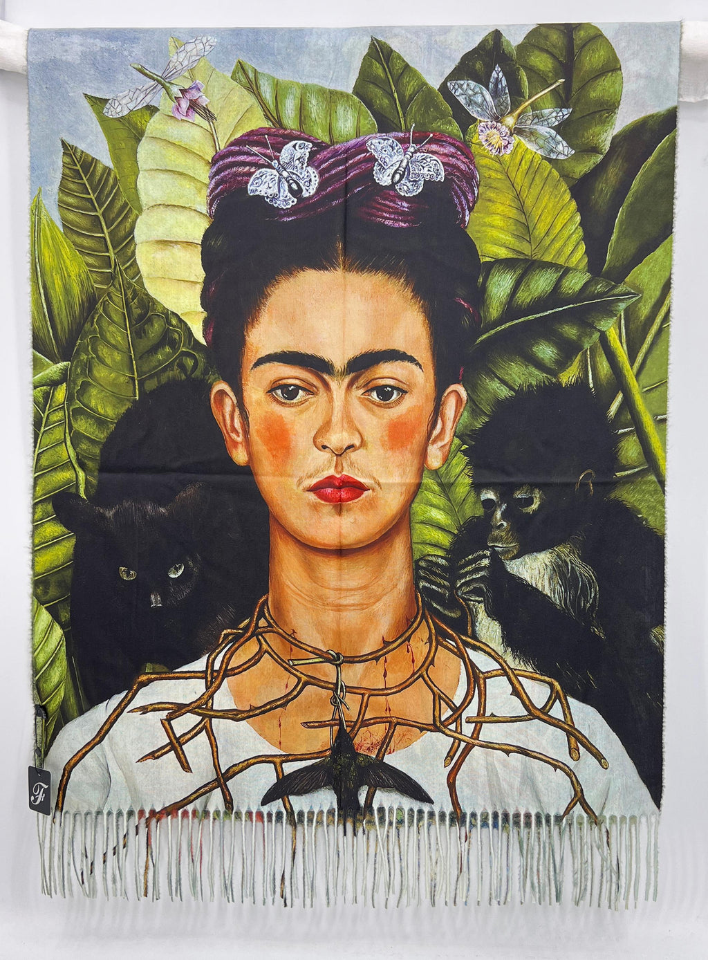 Frida Scarf Brights Black I The Villa Collection