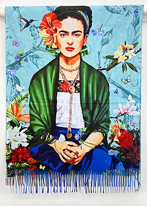 Frida Scarf Brights Cobalt I The Villa Collection
