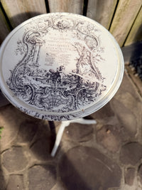 Shabby French look side table or stand tall
