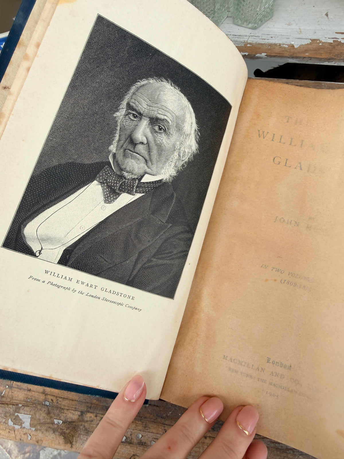 Life of Gladstone Vol 1 Vintage Blue book