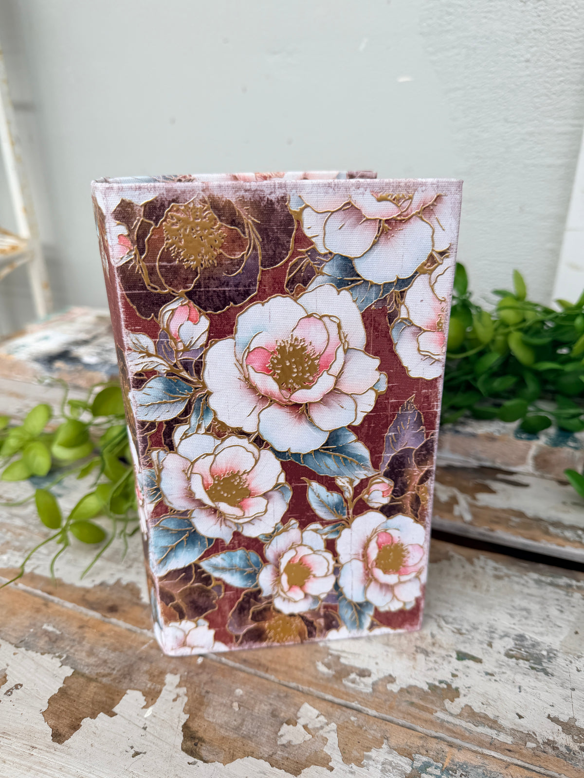 Book Box Gilded Floral