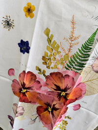 Tea towel Pressed Flower Bouquet Michel design works