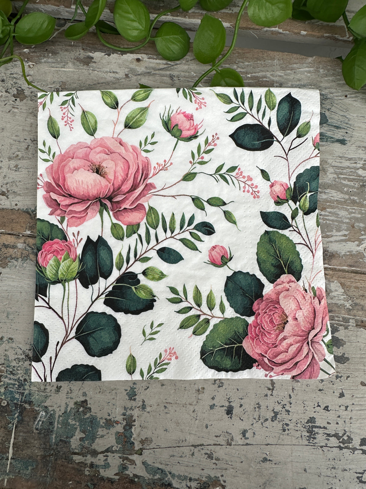 Roses Napkin for Decoupage
