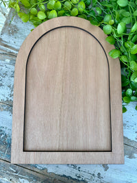 Arch with overlay Frame 2 piece set Blank PLY shape 39cm