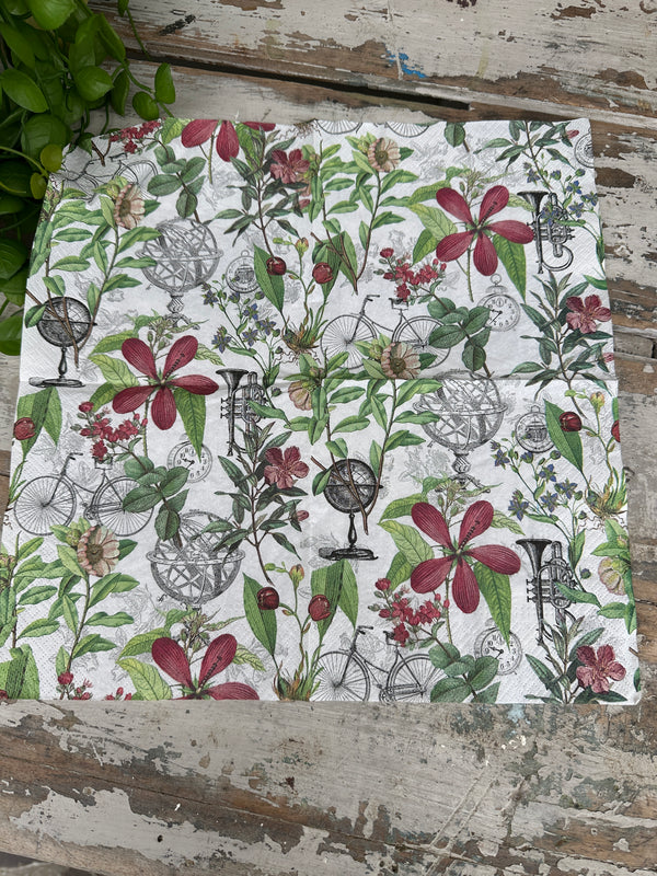 Fantastic Instrument World Napkin for Decoupage