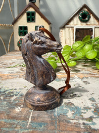 Hanging Chess Piece in Rustic Bronze for christmas tree