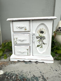 White Bunny jewelry Cabinet