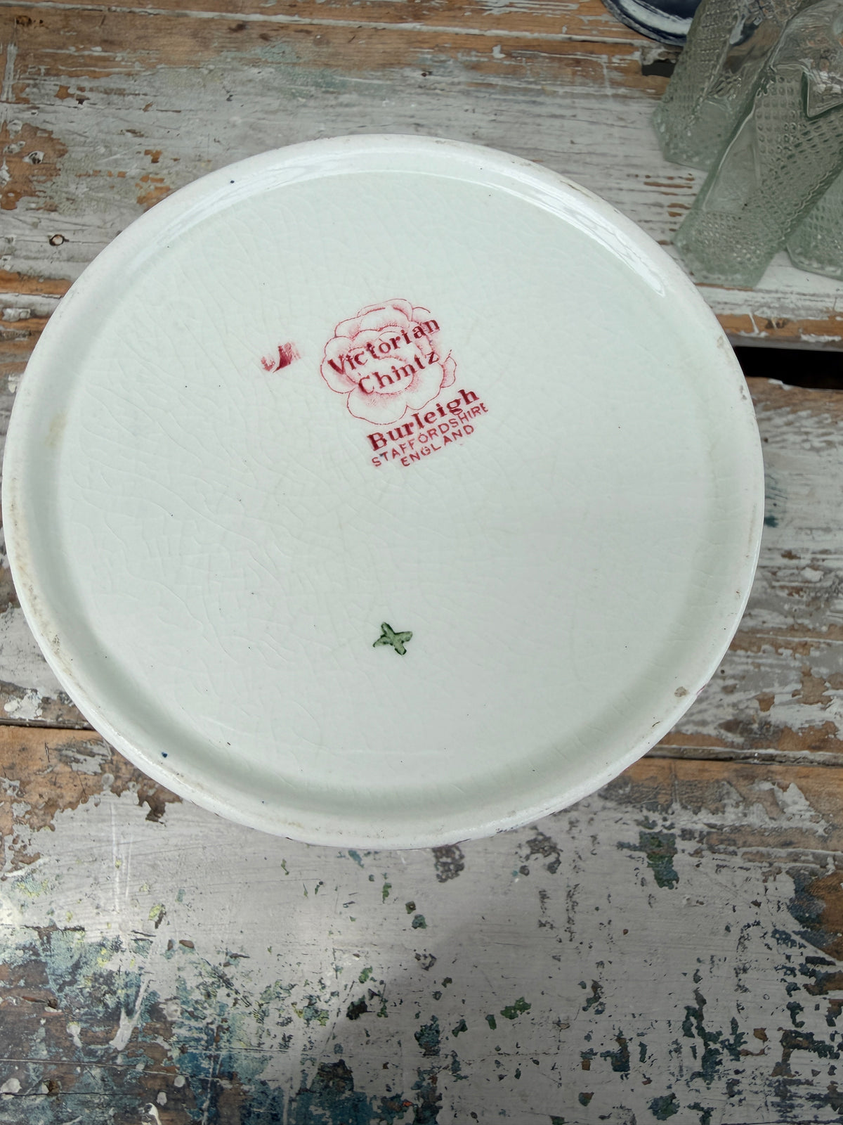 Burleigh Victorian Rose Chintz Planter pot