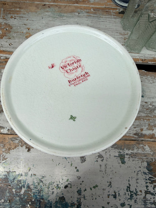 Burleigh Victorian Rose Chintz Planter pot
