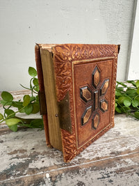 Leather book with secret inside