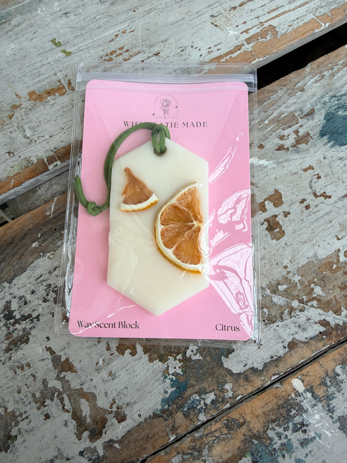 Wax Scent Block hanging Citrus