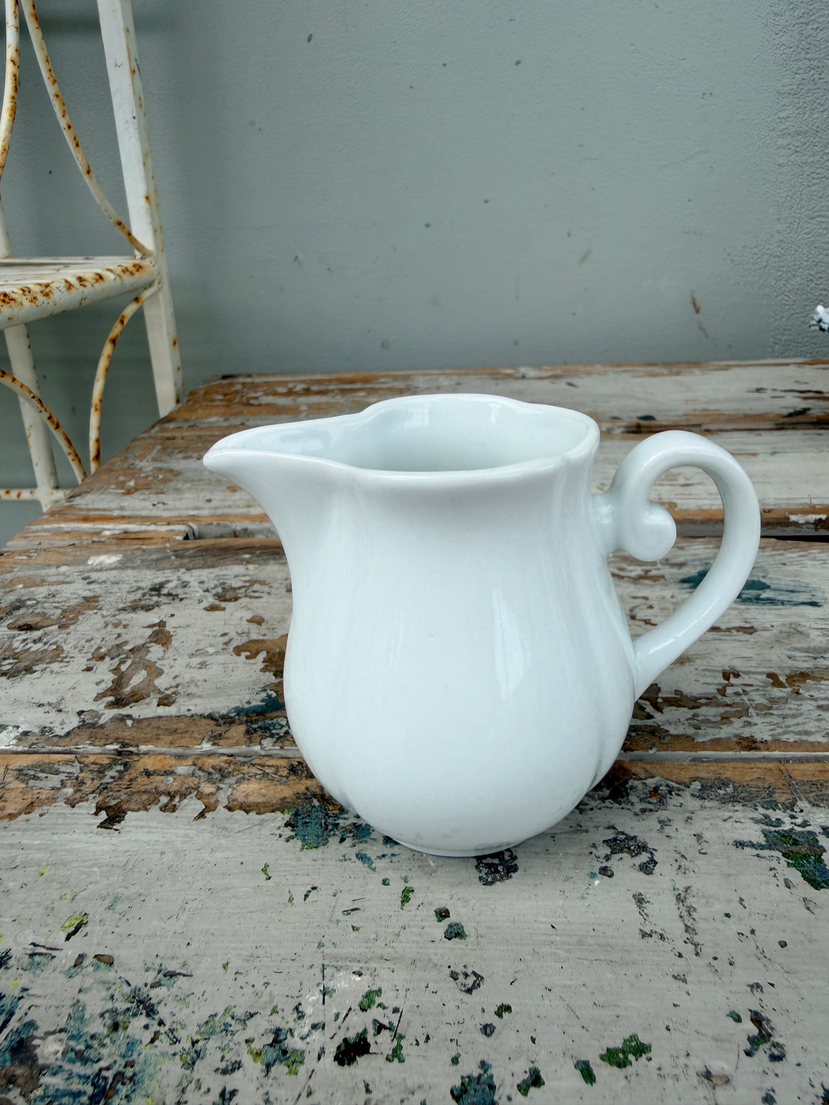 Small white porcelain jug