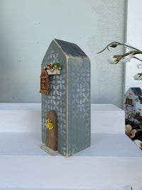 Miniature Handmade House Charcoal series