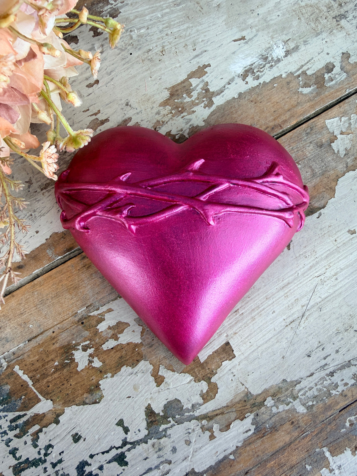 Wall heart Bright Pink