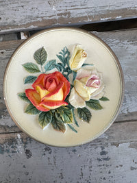 Vintage Floral English Hanging plate