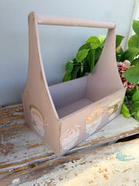 Crockery Tote wooden caddy