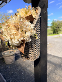 Hanging Wall Baskets Willow Greywash