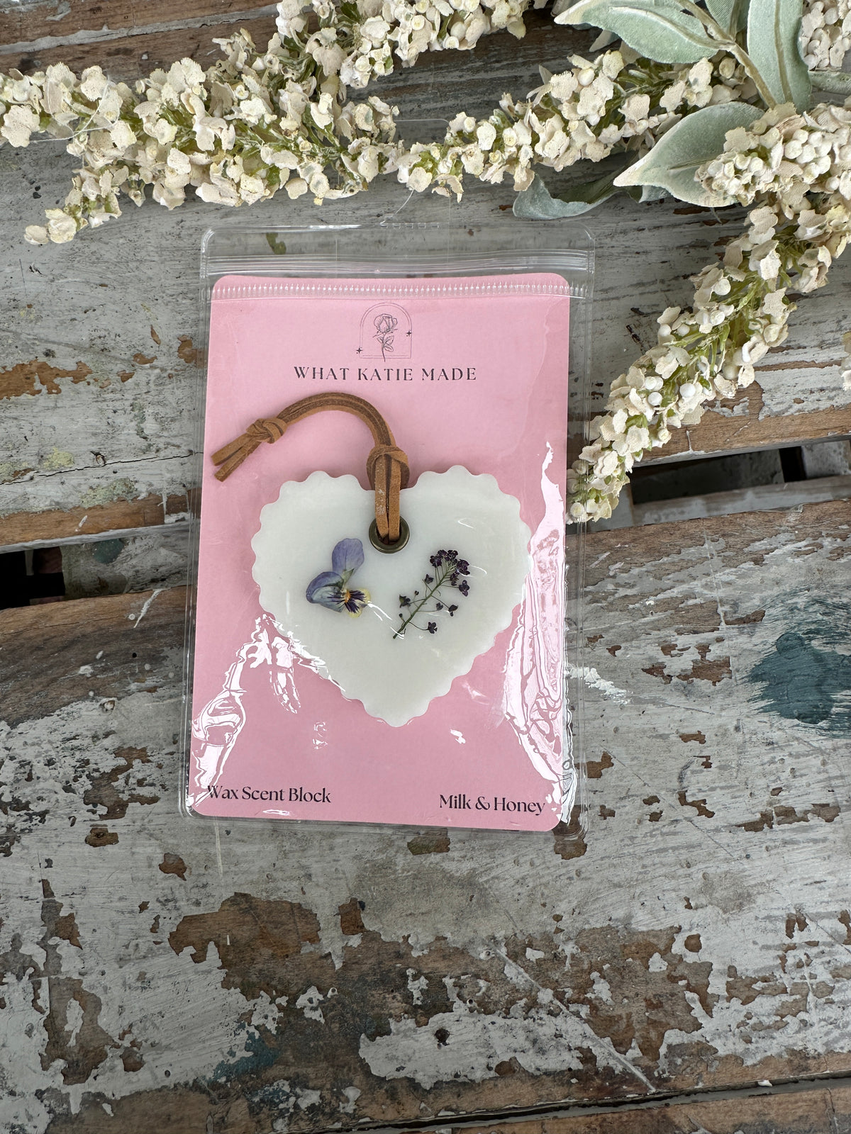 Wax Scent Block hanging Milk & Honey