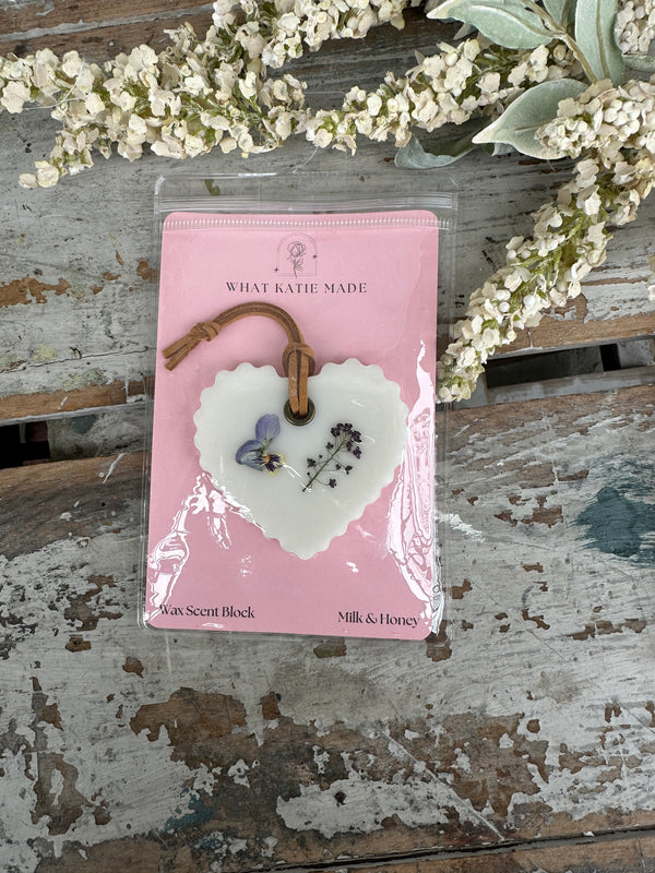 Wax Scent Block hanging Milk & Honey