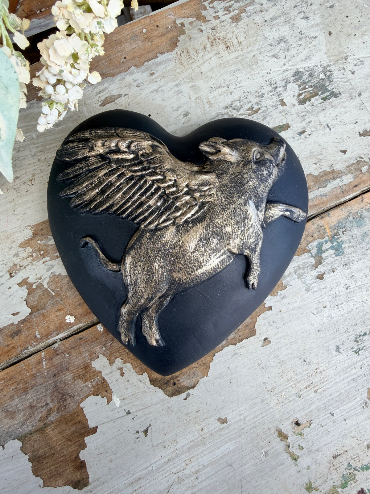 Wall heart Golden Blush Piggy