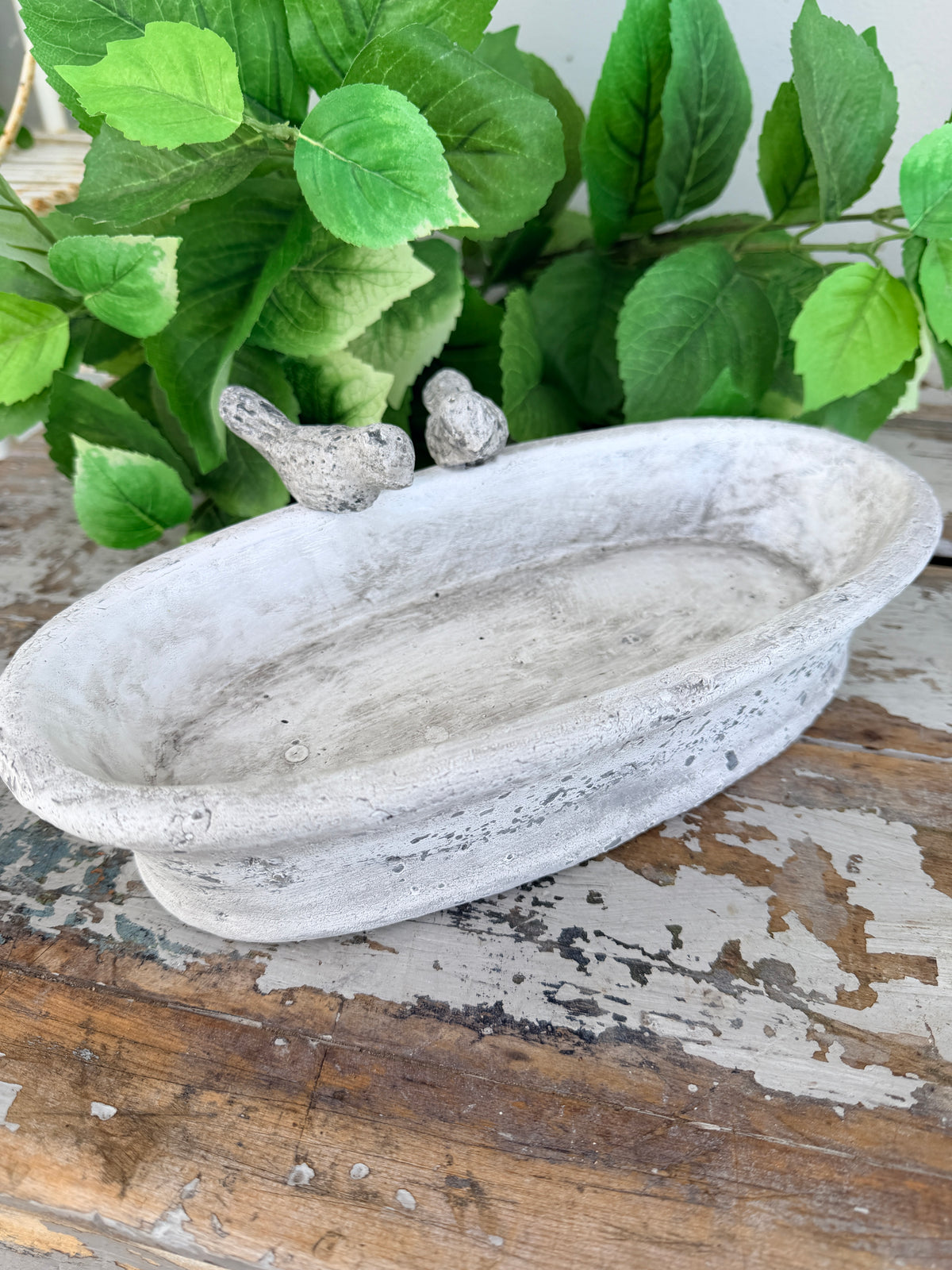 Bird Trough concrete look