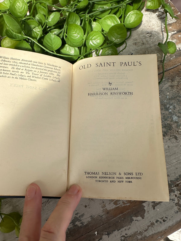 Vintage Book Old Saint Paul's navy