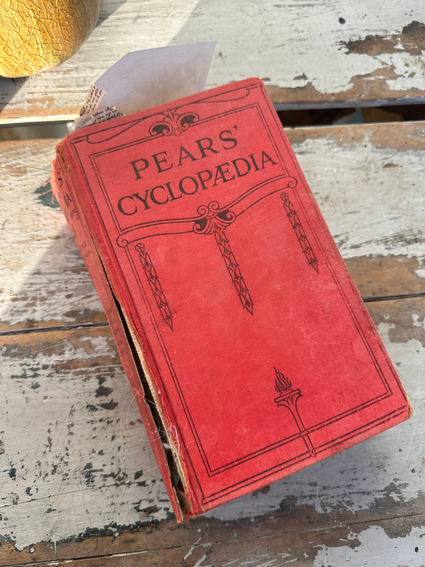 Book Vintage red Pears Cyclopaedia