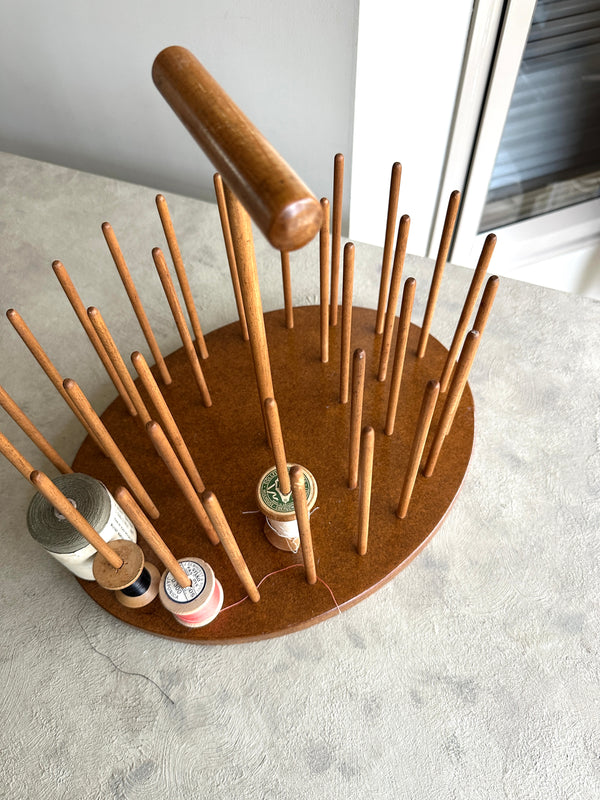Wooden Cotton Spool holder