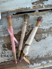Vintage cotton Spoolie  with ribbon sold individually