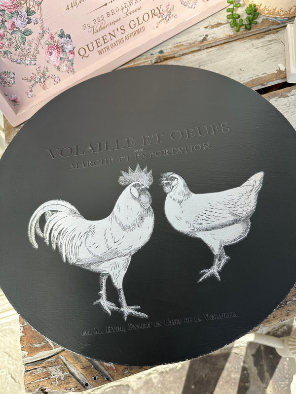 French Country look lazy susan in Cast Iron