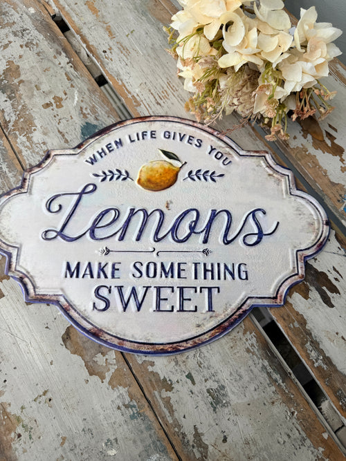 Lemons Sign Metal