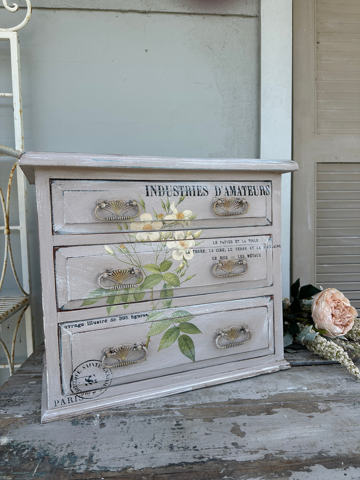 Tabletop Drawer set in Pastels and Florals COLLECT ONLY