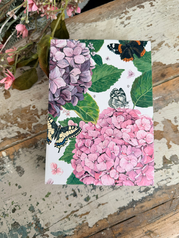 Jotter Pad Papillion Hydrangeas