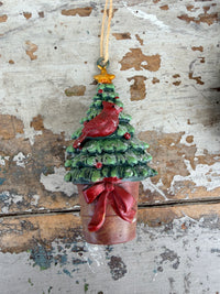 Hanging Potted Tree w Bird classic