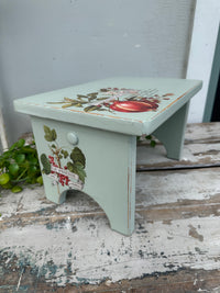 Duck Egg wood riser with clementine florals COLLECT