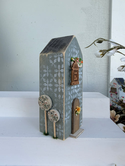 Miniature Handmade House Charcoal series