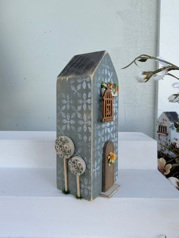 Miniature Handmade House Charcoal series