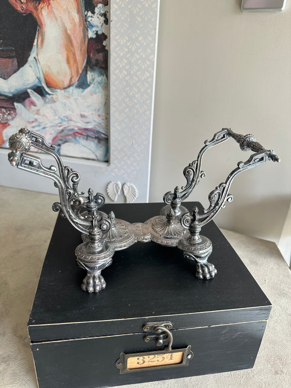 Silver Metal stand