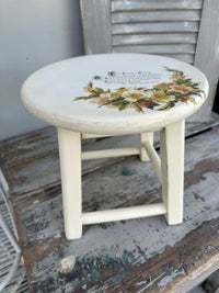 Mini Stool table Peony & Floral
