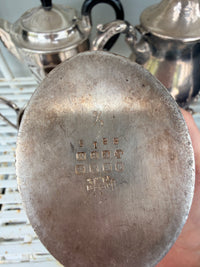 Silverware short milk pot fluted